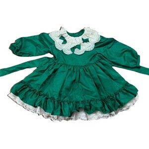 Martha’s Miniatures We’re Fussy Vintage 1980 girl sz 6 Party Dress Christmas